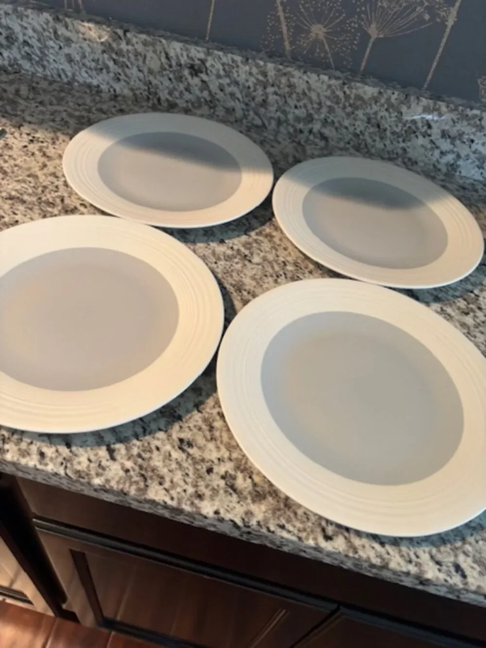 NEW Cream and blue-gray stoneware dinner plates from Target Home - SALE!